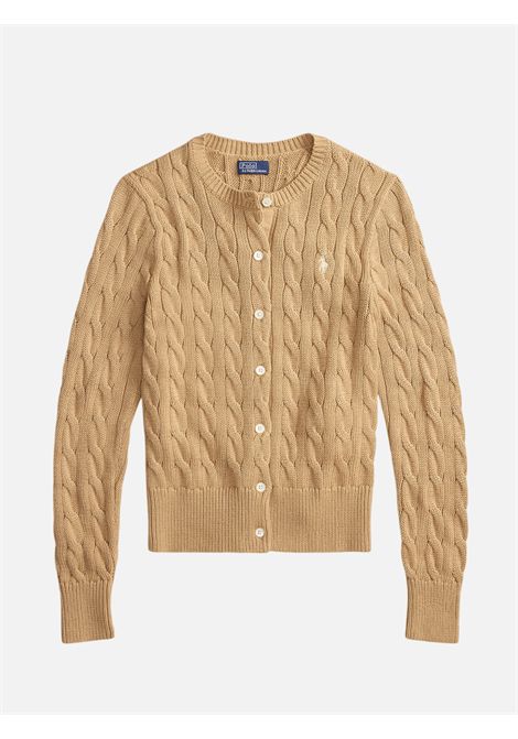 POLO RALPH LAUREN 薄手ニット Paneled Cable-Knit Quarter-Zip